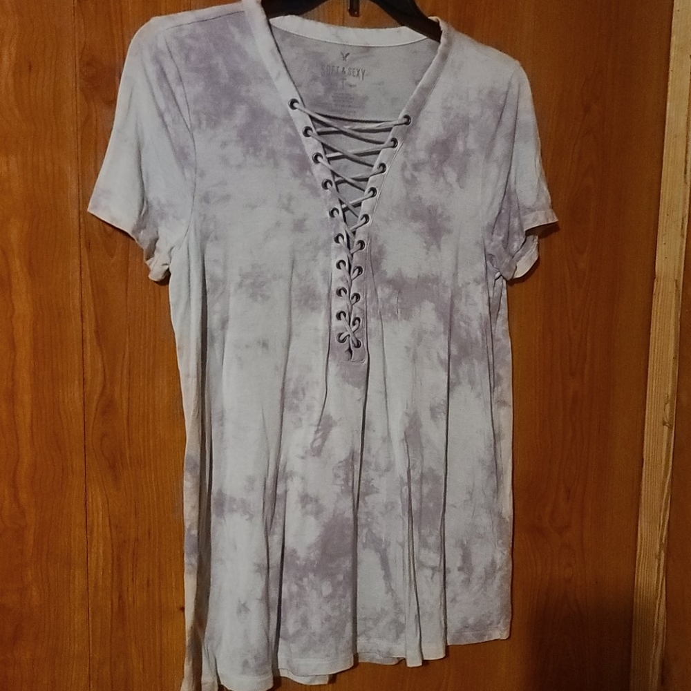 💜American eagle💜 tye dye top💜 - Picture 3 of 6